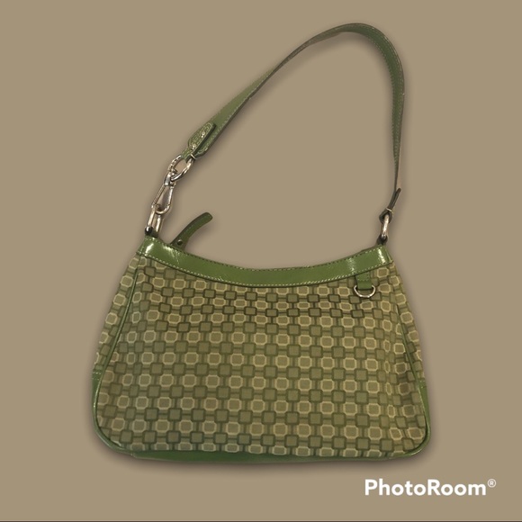 Nine West Handbags - ⚜️ Vintage Green Geo-Print Shoulder Bag ⚜️